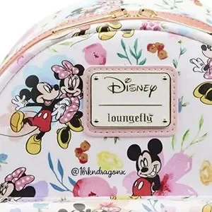 NWT Floral Pastel Disney 100th Anniversary Spring Backpack  Exclusive Loungefly Disney | Bags | Nwt Floral Pastel Disney 0th Anniversary  main image 3